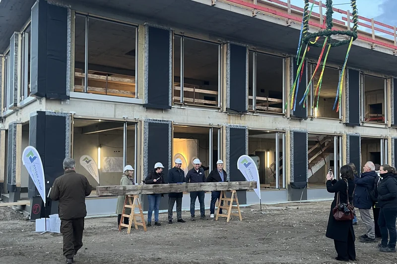 Richtfest für die Grundschule Schönwalde am Bernauer Damm